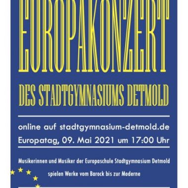 Plakat Europakonzert Stadtgymnasium